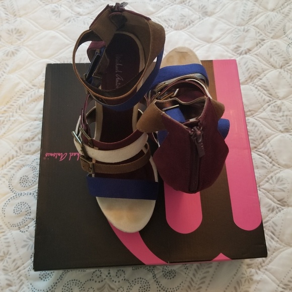 Suede Sandal Wedges - Picture 2 of 2